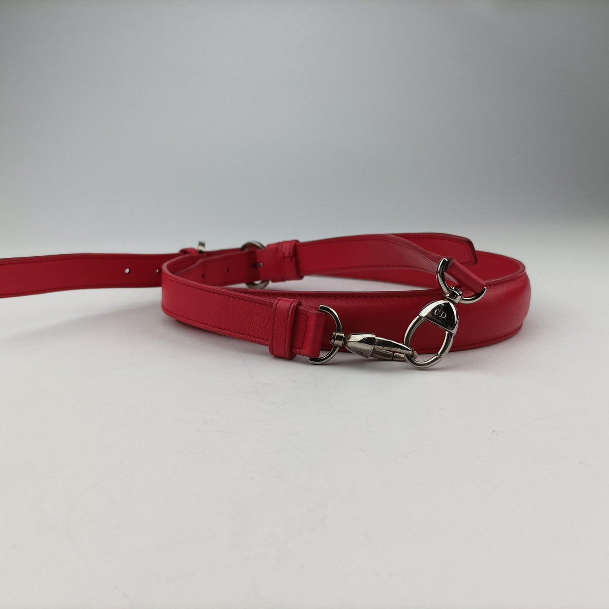 Pre-owned Christian Dior Granville Red lambskin  shoulderbag | stylenewstar