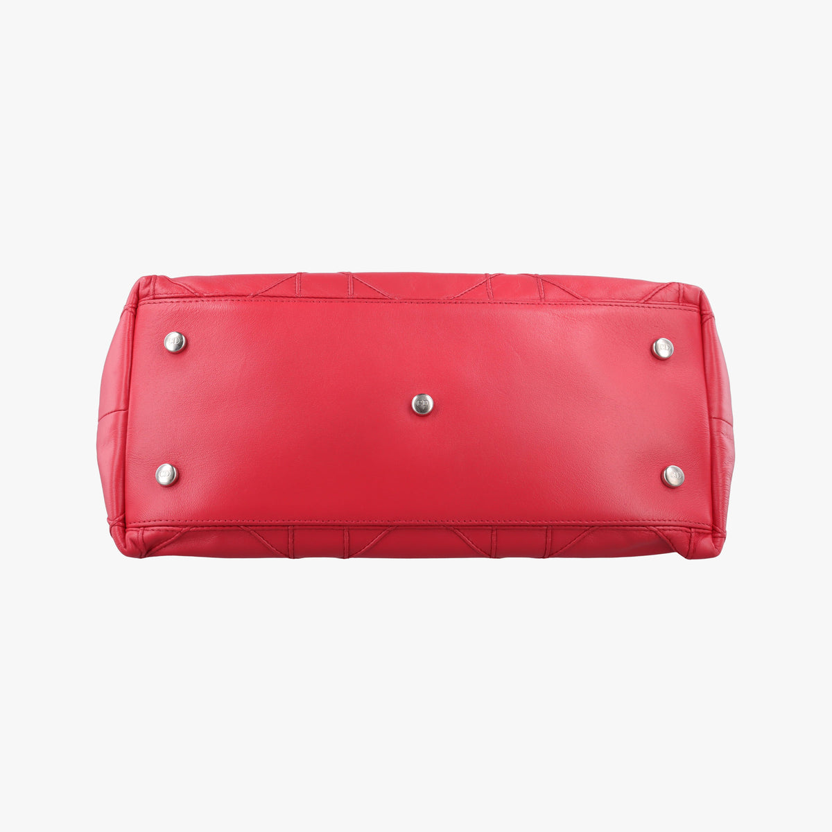 Pre-owned Christian Dior Granville Red lambskin  shoulderbag | stylenewstar