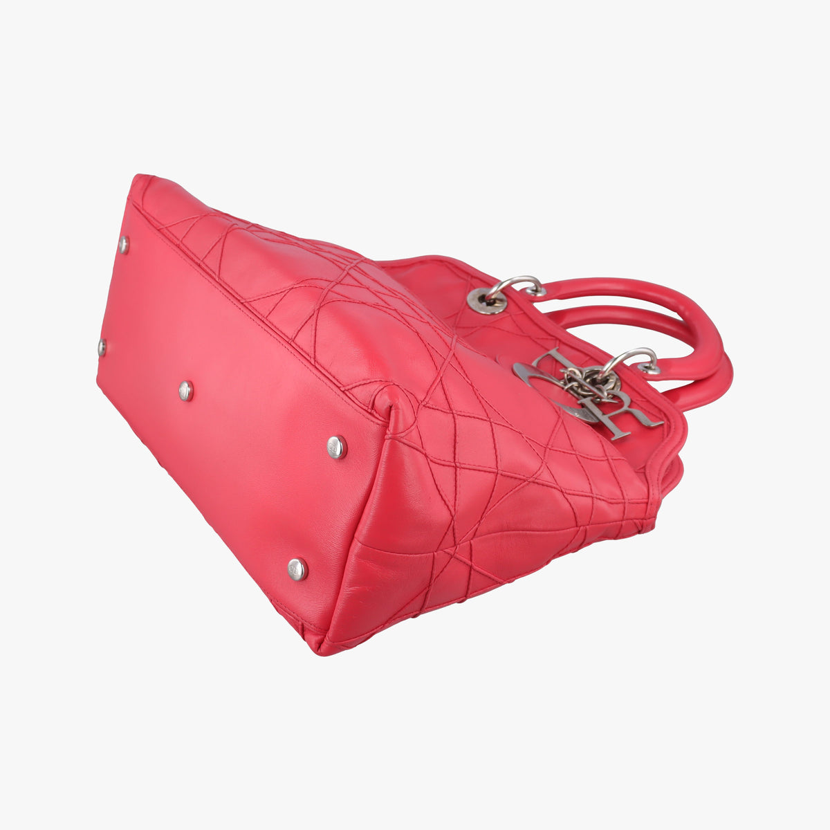 Pre-owned Christian Dior Granville Red lambskin  shoulderbag | stylenewstar