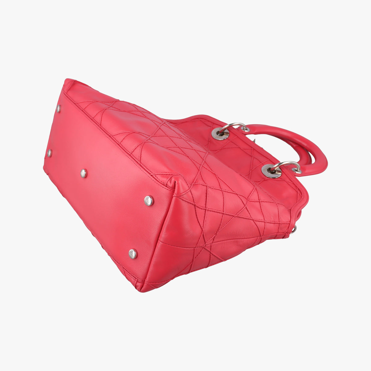 Pre-owned Christian Dior Granville Red lambskin  shoulderbag | stylenewstar