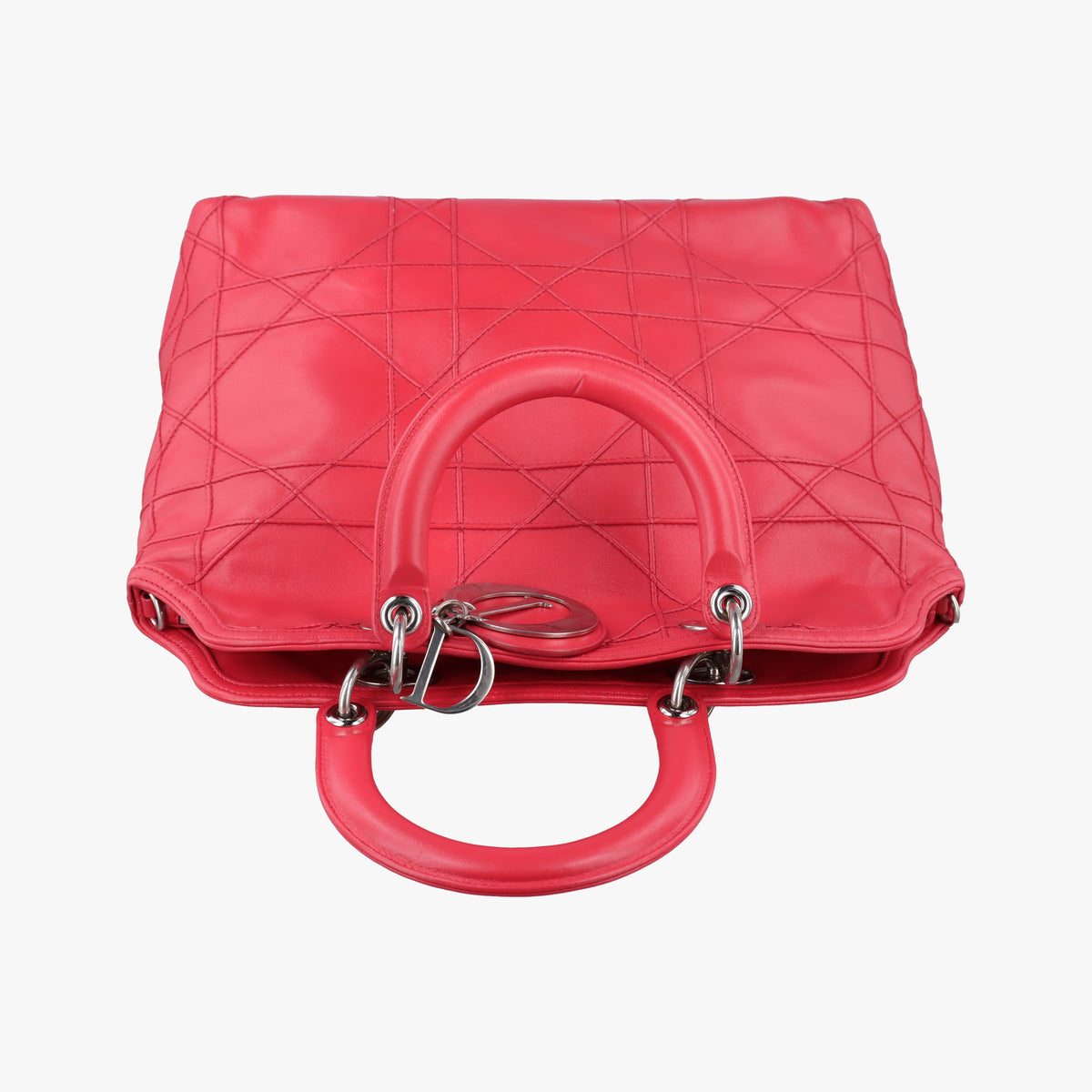 Pre-owned Christian Dior Granville Red lambskin  shoulderbag | stylenewstar