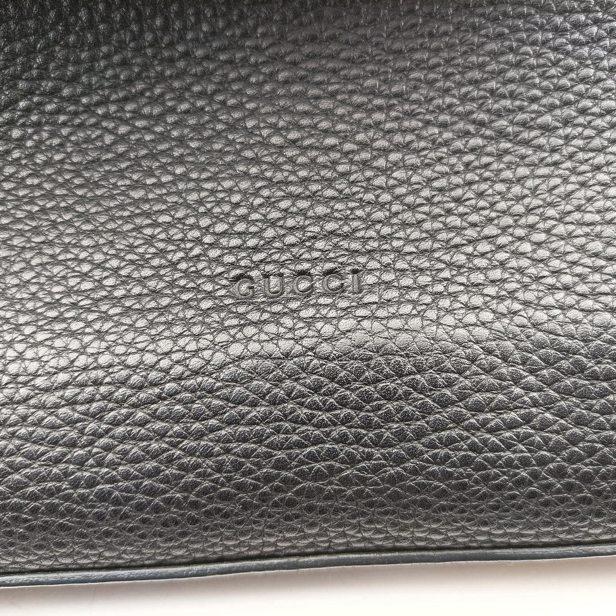 Pre-owned Gucci Bamboo Daily Black Leather 392013 shoulderbag | stylenewstar