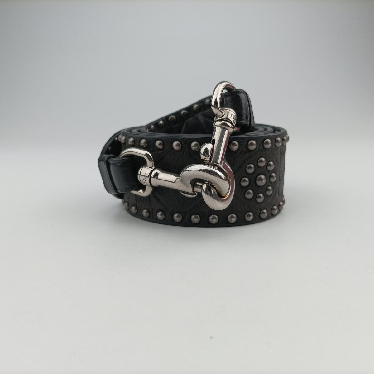 Pre-owned Christian Dior Lady Dior Black Leather  shoulderbag | stylenewstar