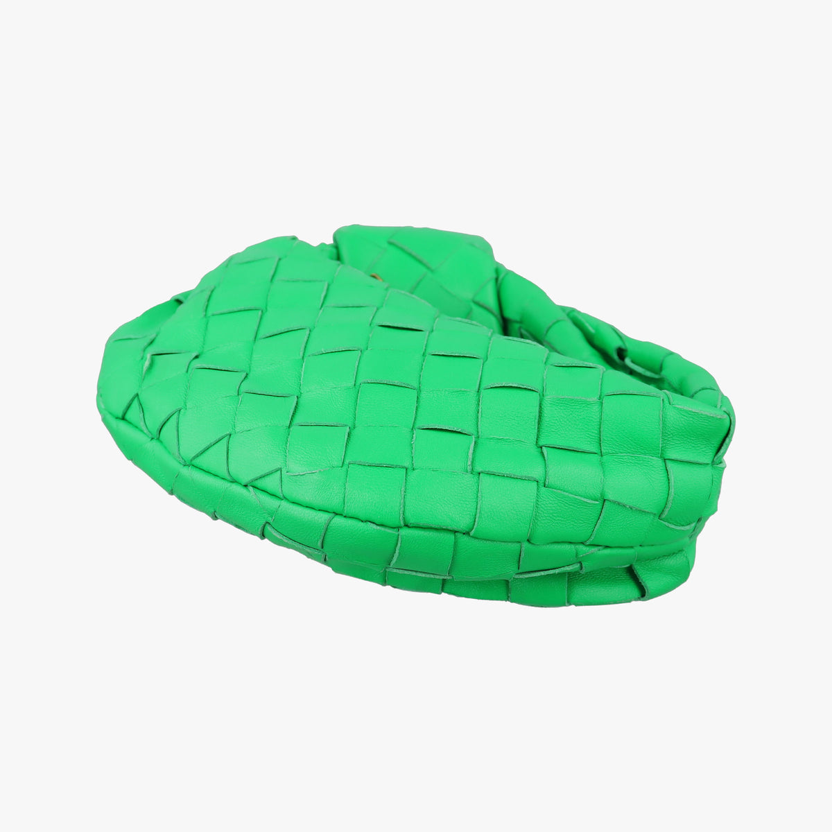 Pre-owned Bottega Veneta The Jodie Green lambskin  handbag | stylenewstar