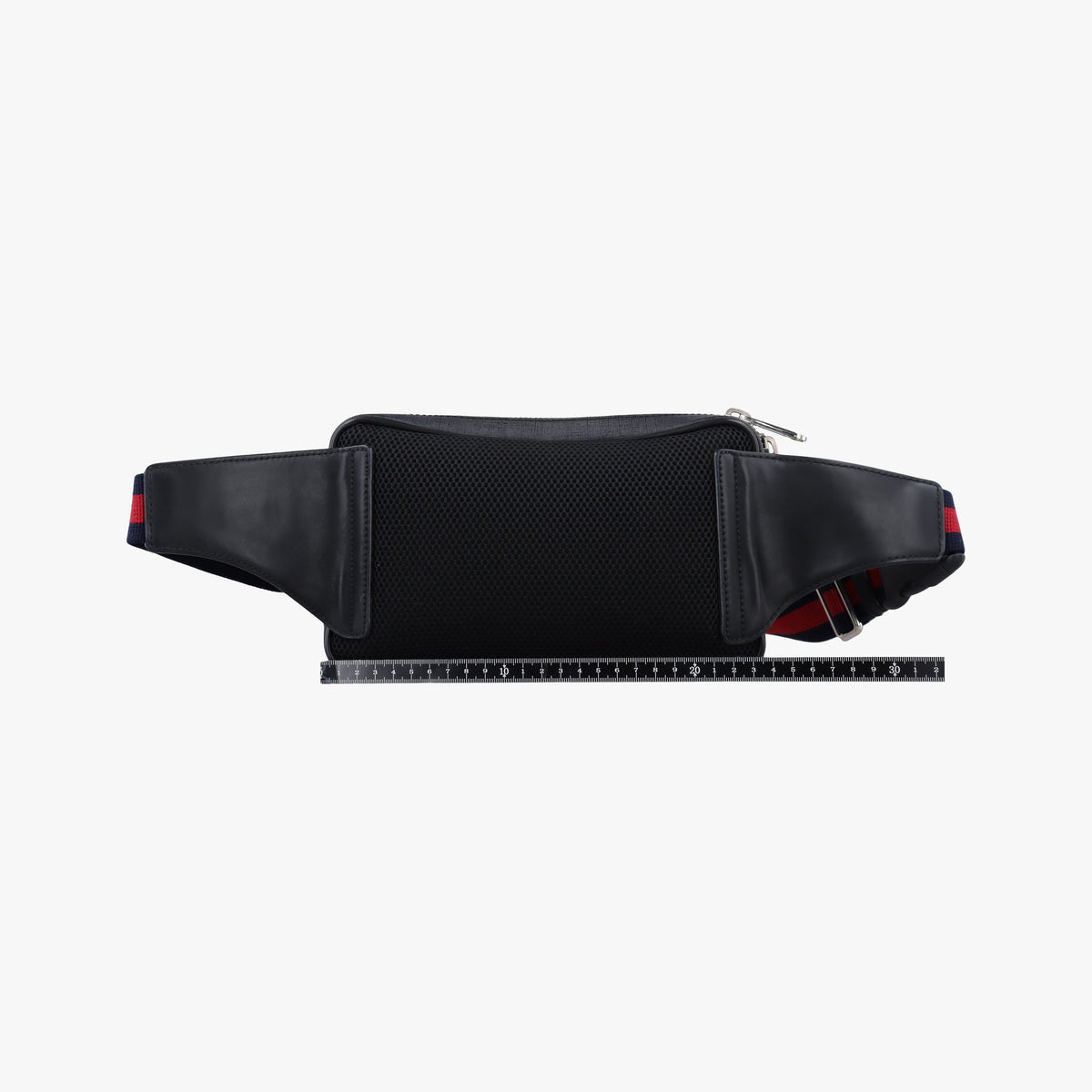 Secondhand Gucci Night Courrier badge embellished Black×multi PVC coated canvas 474293 bum bag/waist bag | stylenewstar