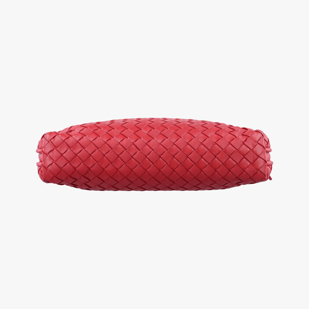 Pre-owned Bottega Veneta NODINI Intrecciato Red lambskin  shoulderbag | stylenewstar