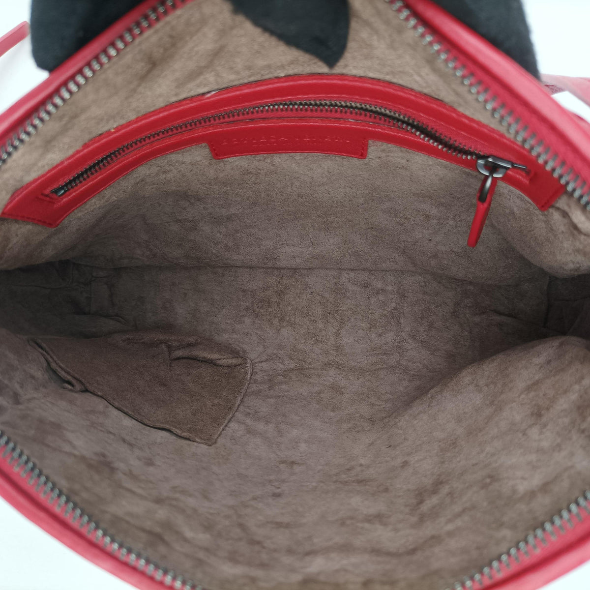 Pre-owned Bottega Veneta NODINI Intrecciato Red lambskin  shoulderbag | stylenewstar