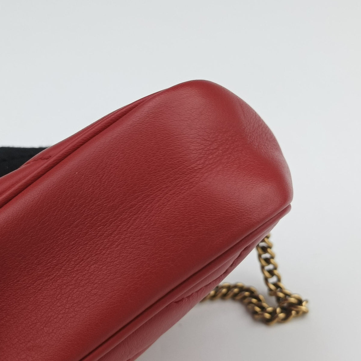 Vintage Gucci GG Marmont Red Leather 476433 shoulderbag | stylenewstar