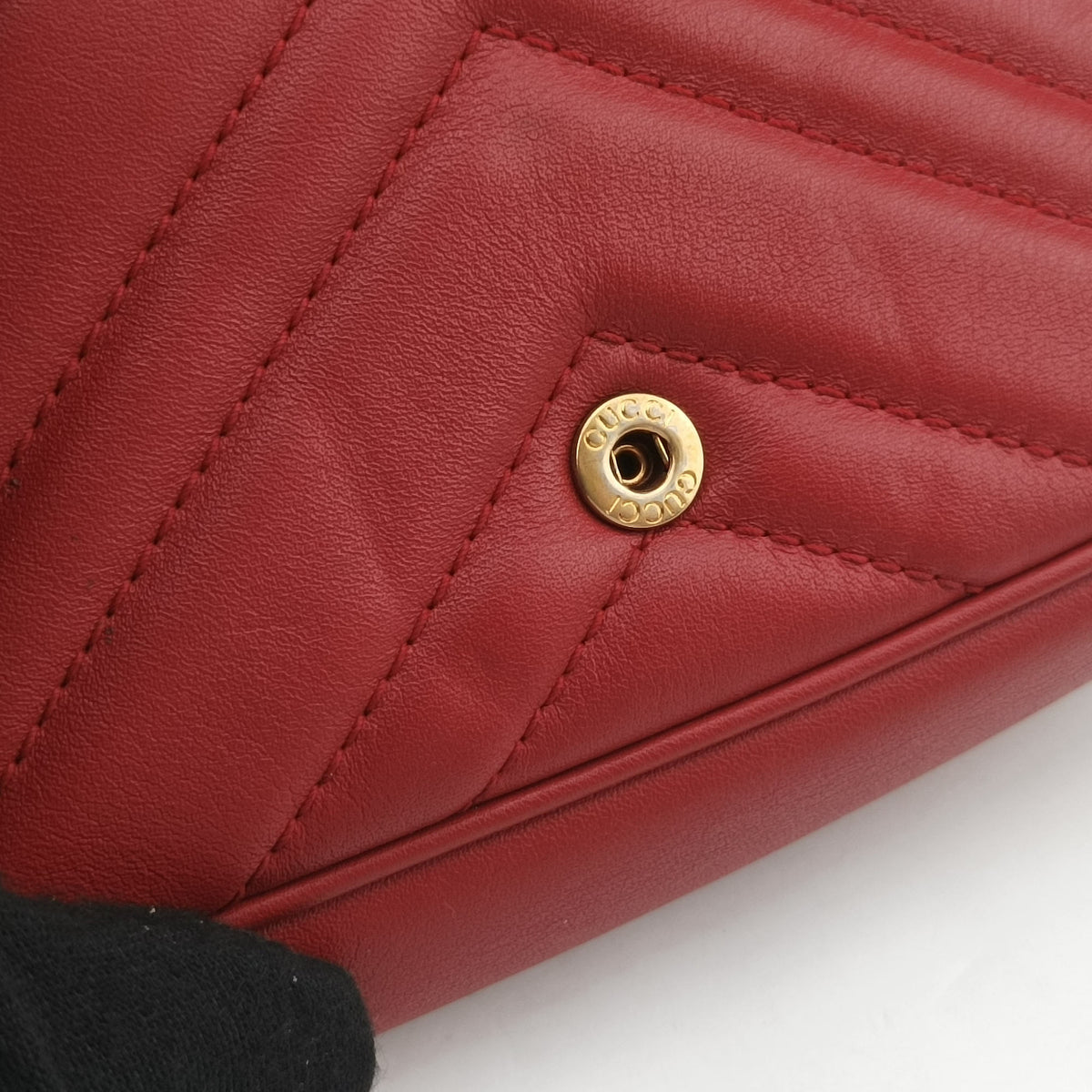 Vintage Gucci GG Marmont Red Leather 476433 shoulderbag | stylenewstar