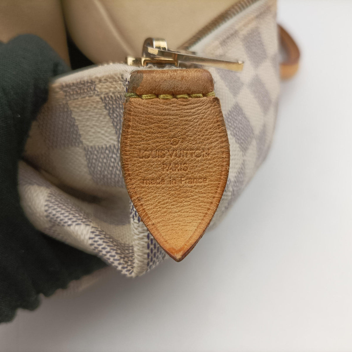 Pre-owned Louis Vuitton SALEYA MM AZUR Damier Canvas N51185 handbag | stylenewstar