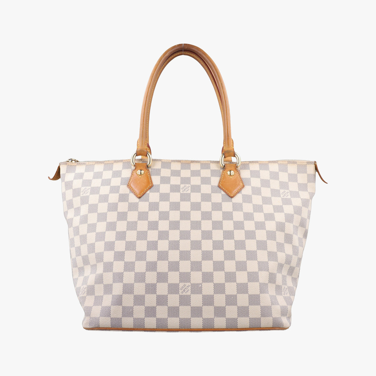 Pre-owned Louis Vuitton SALEYA MM AZUR Damier Canvas N51185 handbag | stylenewstar