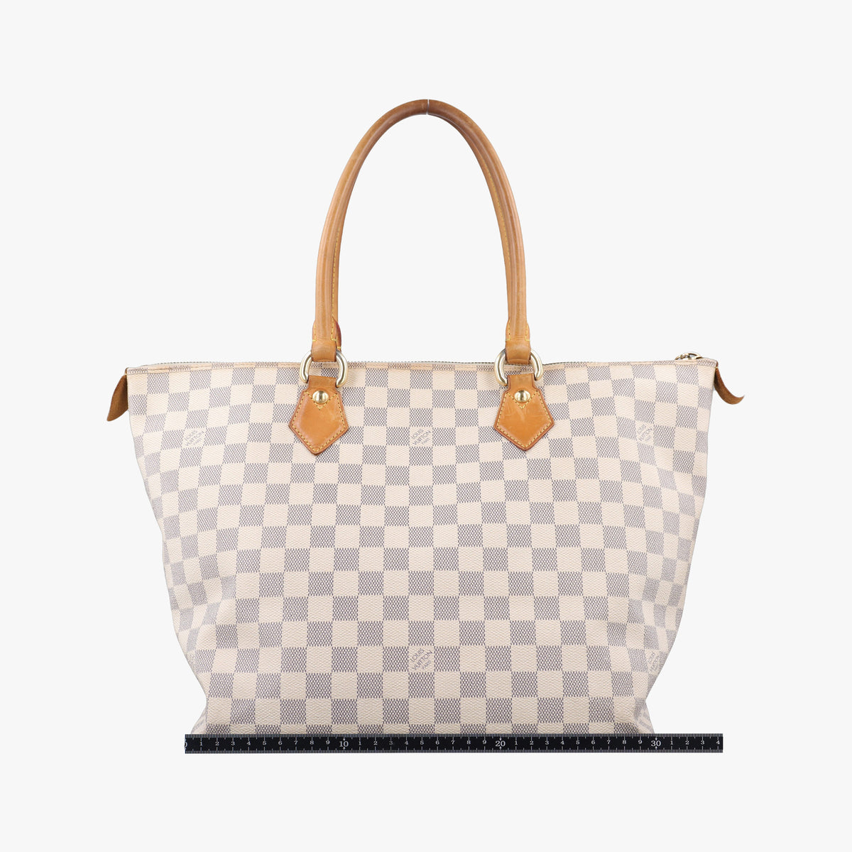 Pre-owned Louis Vuitton SALEYA MM AZUR Damier Canvas N51185 handbag | stylenewstar