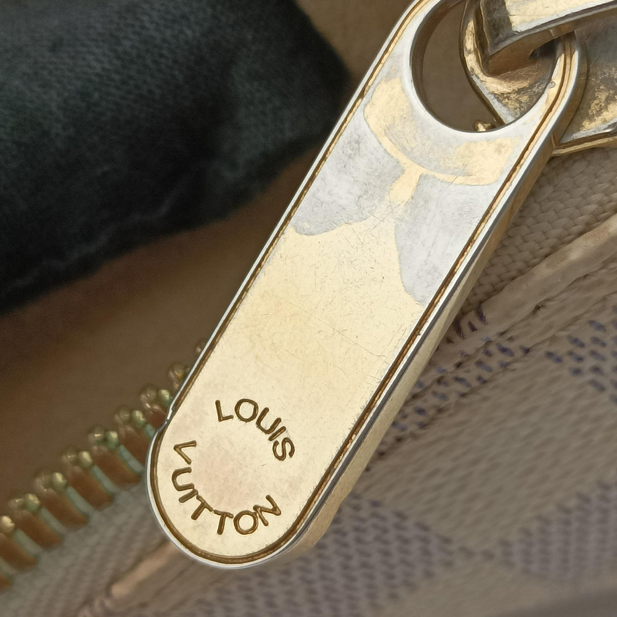 Pre-owned Louis Vuitton SALEYA MM AZUR Damier Canvas N51185 handbag | stylenewstar