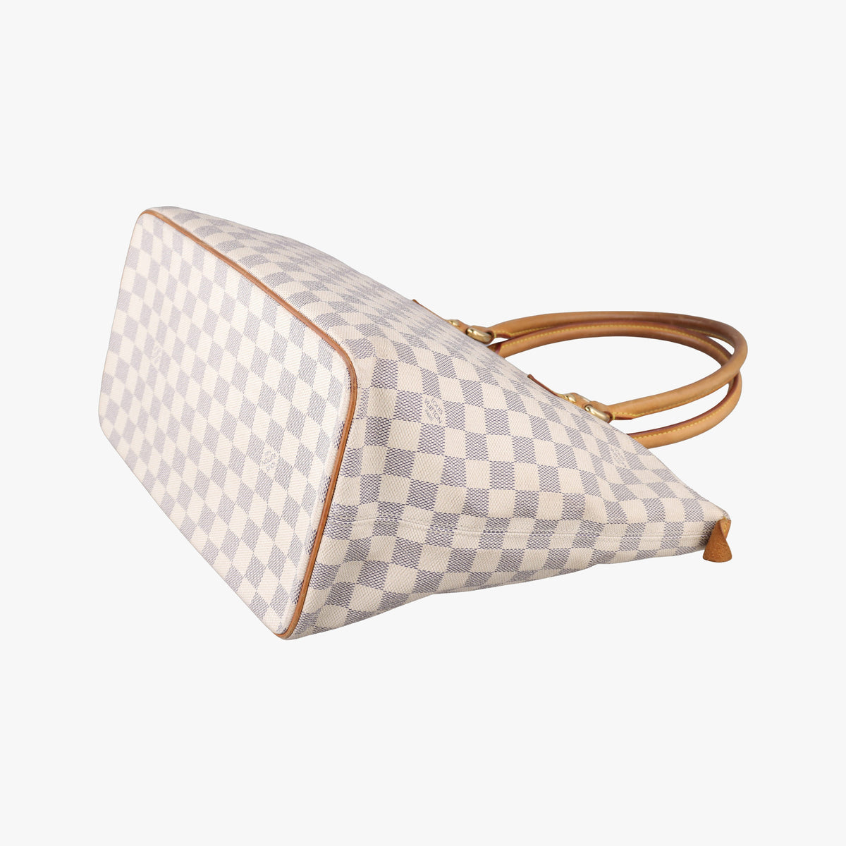 Pre-owned Louis Vuitton SALEYA MM AZUR Damier Canvas N51185 handbag | stylenewstar