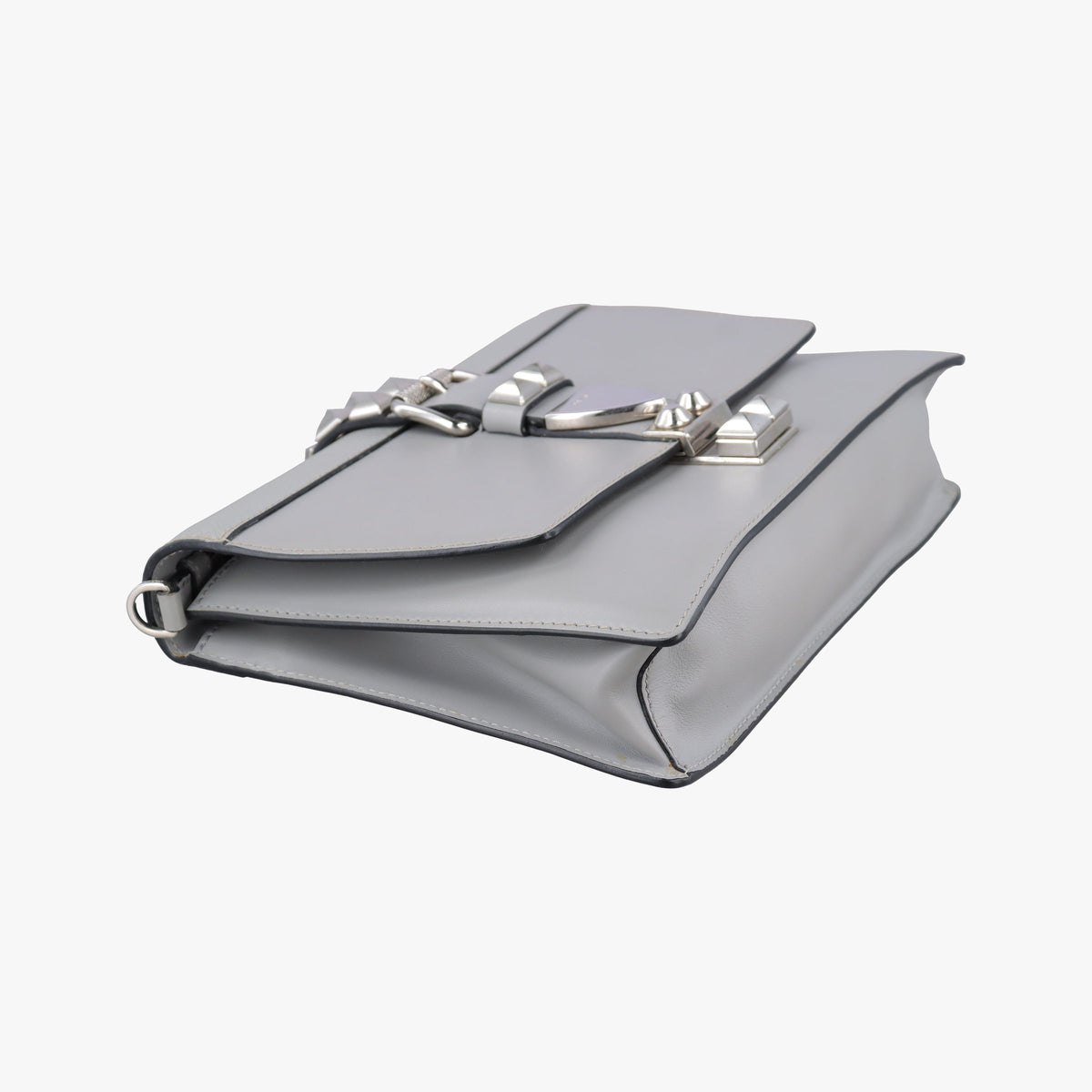 Vintage Prada Electra Studded Grey leather 1BD120 shoulderbag | stylenewstar