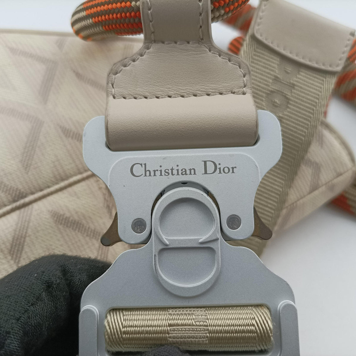 Pre-owned Christian Dior Saddle Beige PVC coated canvas × leather  bum bag/waist bag | stylenewstar