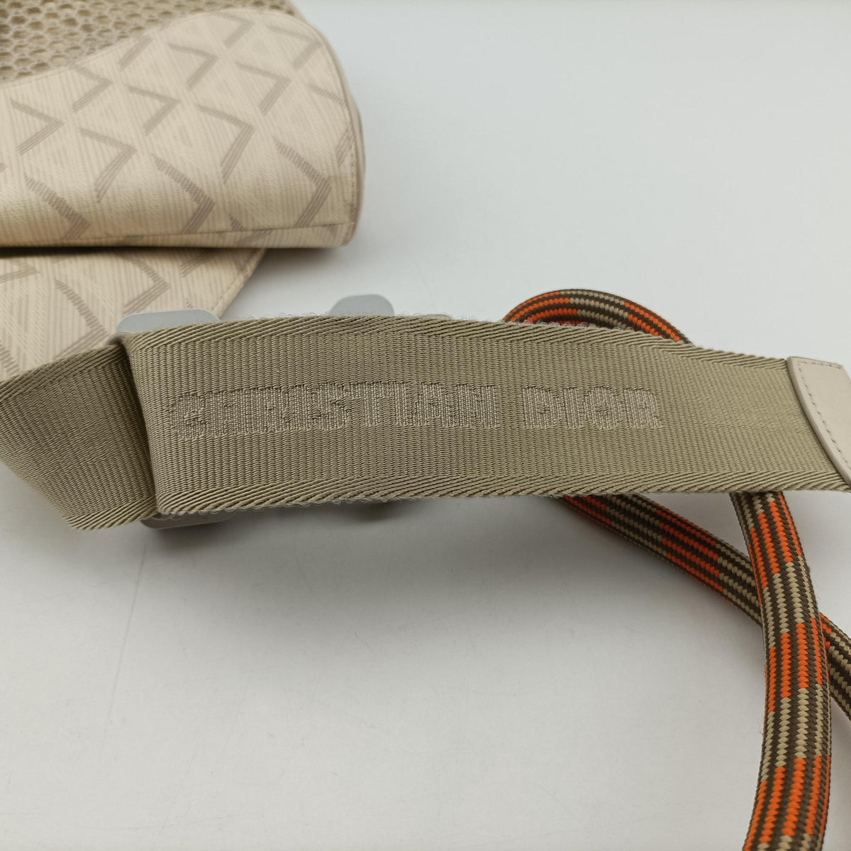 Pre-owned Christian Dior Saddle Beige PVC coated canvas × leather  bum bag/waist bag | stylenewstar