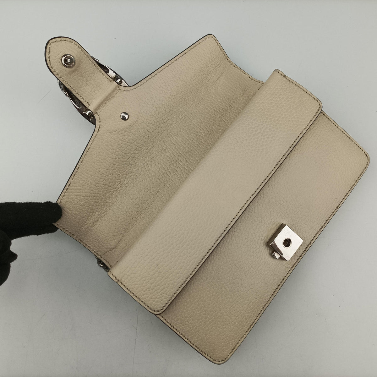 Pre-owned Gucci Dionysus White Leather 499623 shoulderbag | stylenewstar