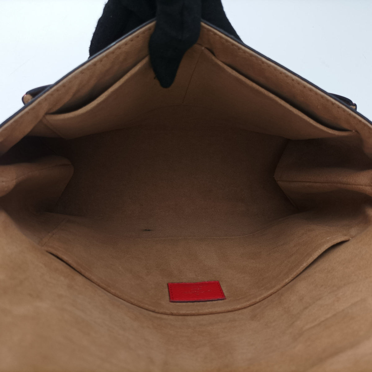 Pre-owned Louis Vuitton MARIGNAN Brown × Coquelicot Monogram Canvas×calf leather M44286 shoulderbag | stylenewstar