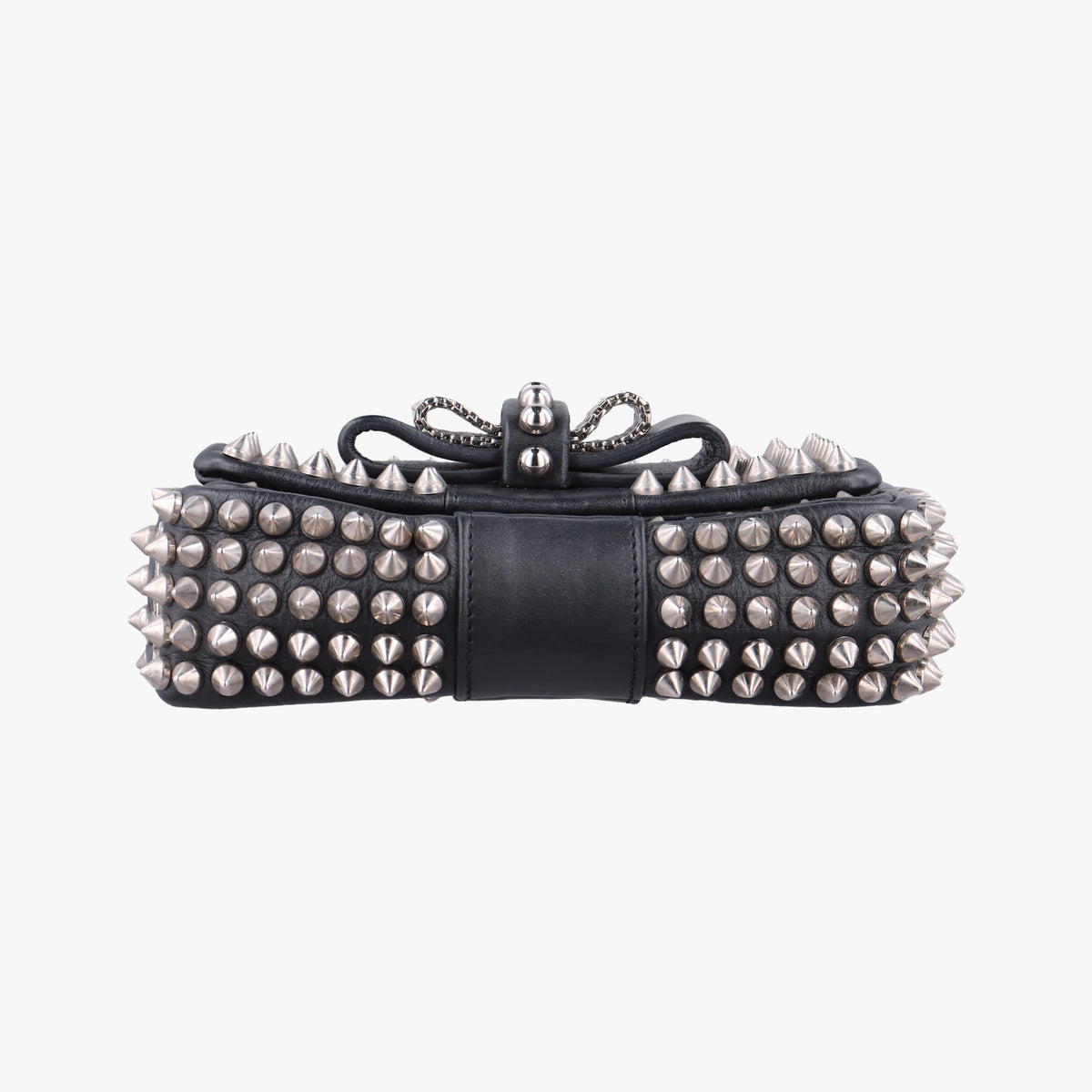 Vintage Christian Louboutin Sweet Charity Scarabe Spike Black Leather  shoulderbag | stylenewstar