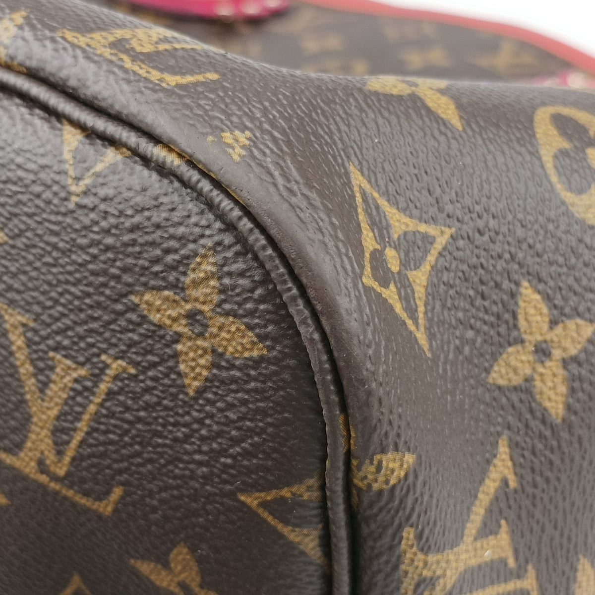 Pre-owned Louis Vuitton NEVERFULL MM Totem brown×Flamingo Monogram Canvas M41663 handbag | stylenewstar