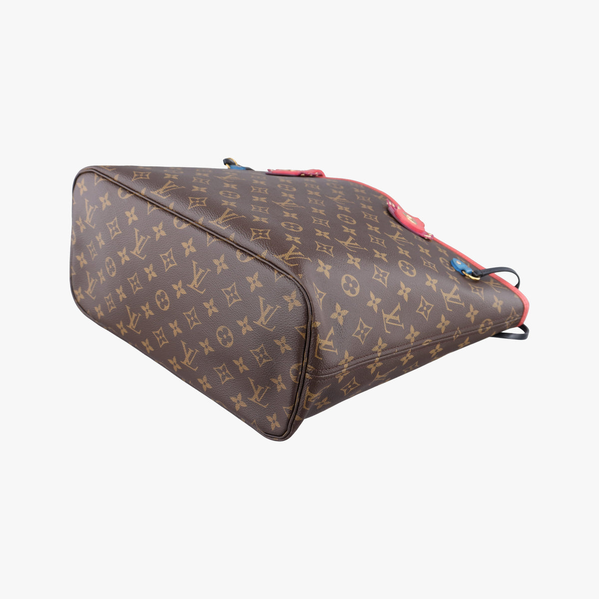 Pre-owned Louis Vuitton NEVERFULL MM Totem brown×Flamingo Monogram Canvas M41663 handbag | stylenewstar
