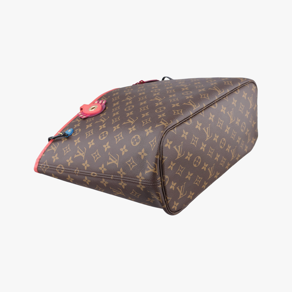 Pre-owned Louis Vuitton NEVERFULL MM Totem brown×Flamingo Monogram Canvas M41663 handbag | stylenewstar