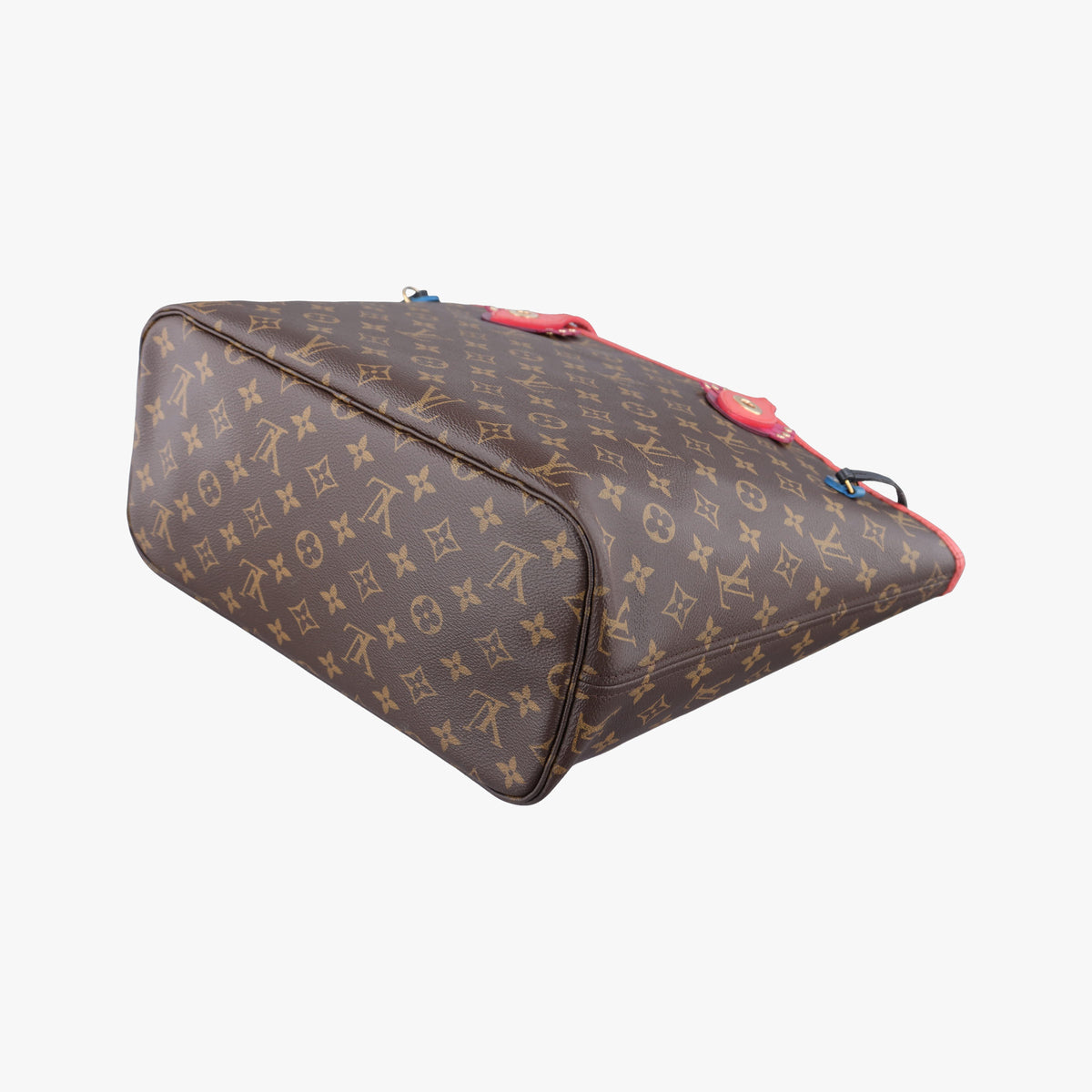 Pre-owned Louis Vuitton NEVERFULL MM Totem brown×Flamingo Monogram Canvas M41663 handbag | stylenewstar