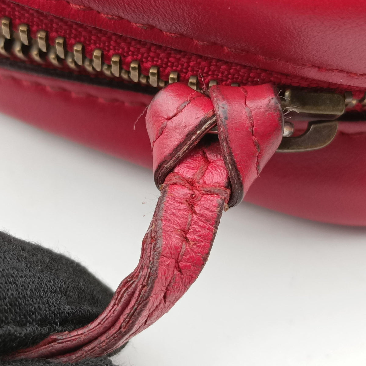 Pre-owned Gucci GG Marmont Red Leather 448065 shoulderbag | stylenewstar