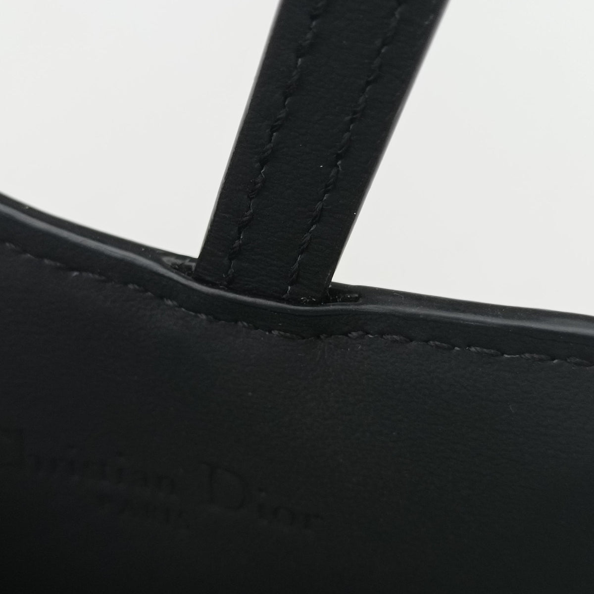 Pre-owned Christian Dior Saddle Black Leather  shoulderbag | stylenewstar