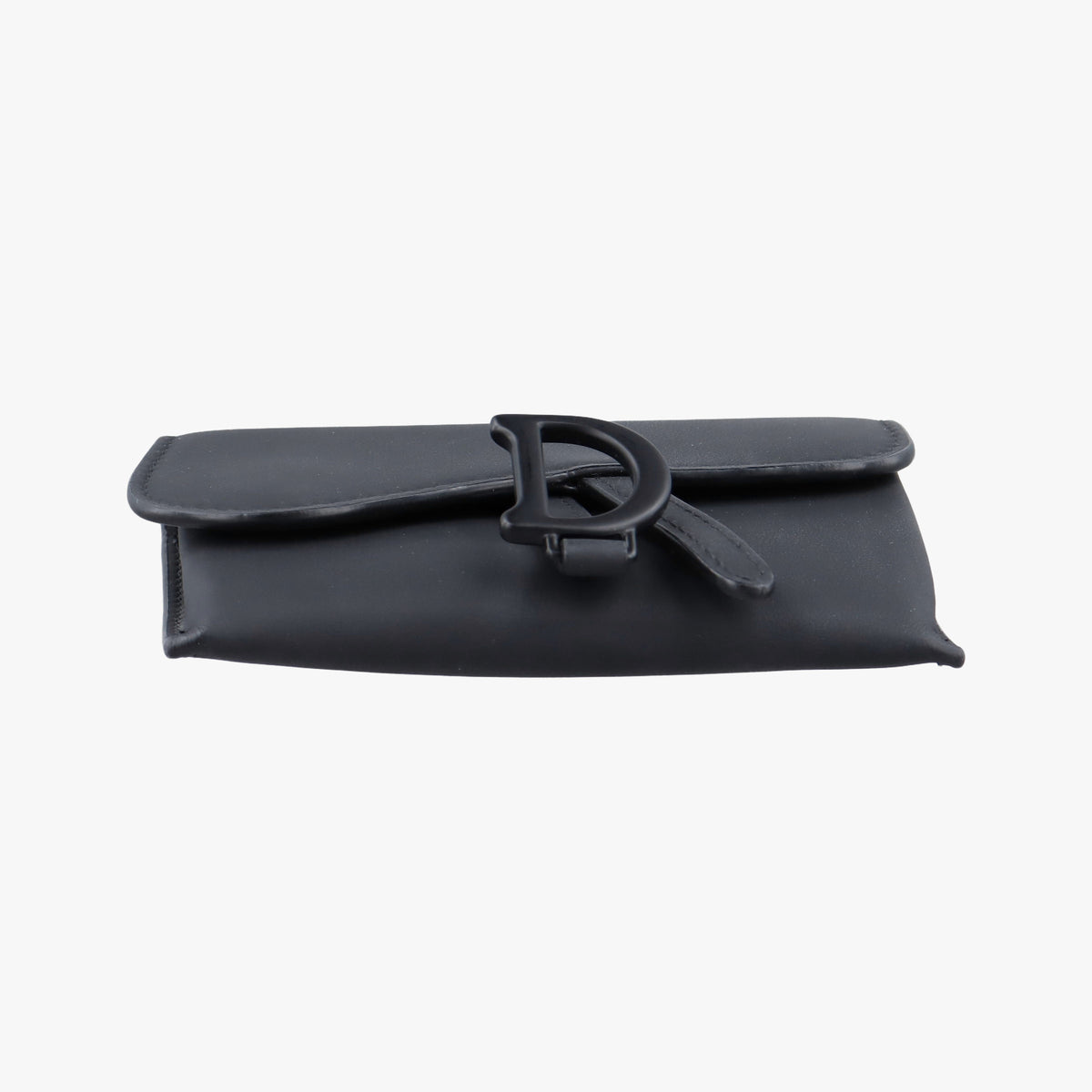 Pre-owned Christian Dior Saddle Black Leather  shoulderbag | stylenewstar