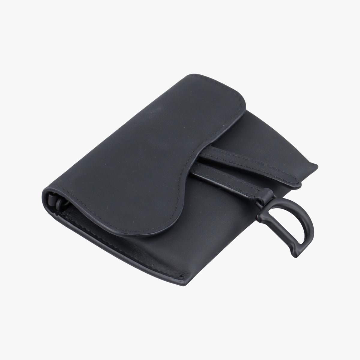 Secondhand Christian Dior Saddle Black Leather  shoulderbag | stylenewstar