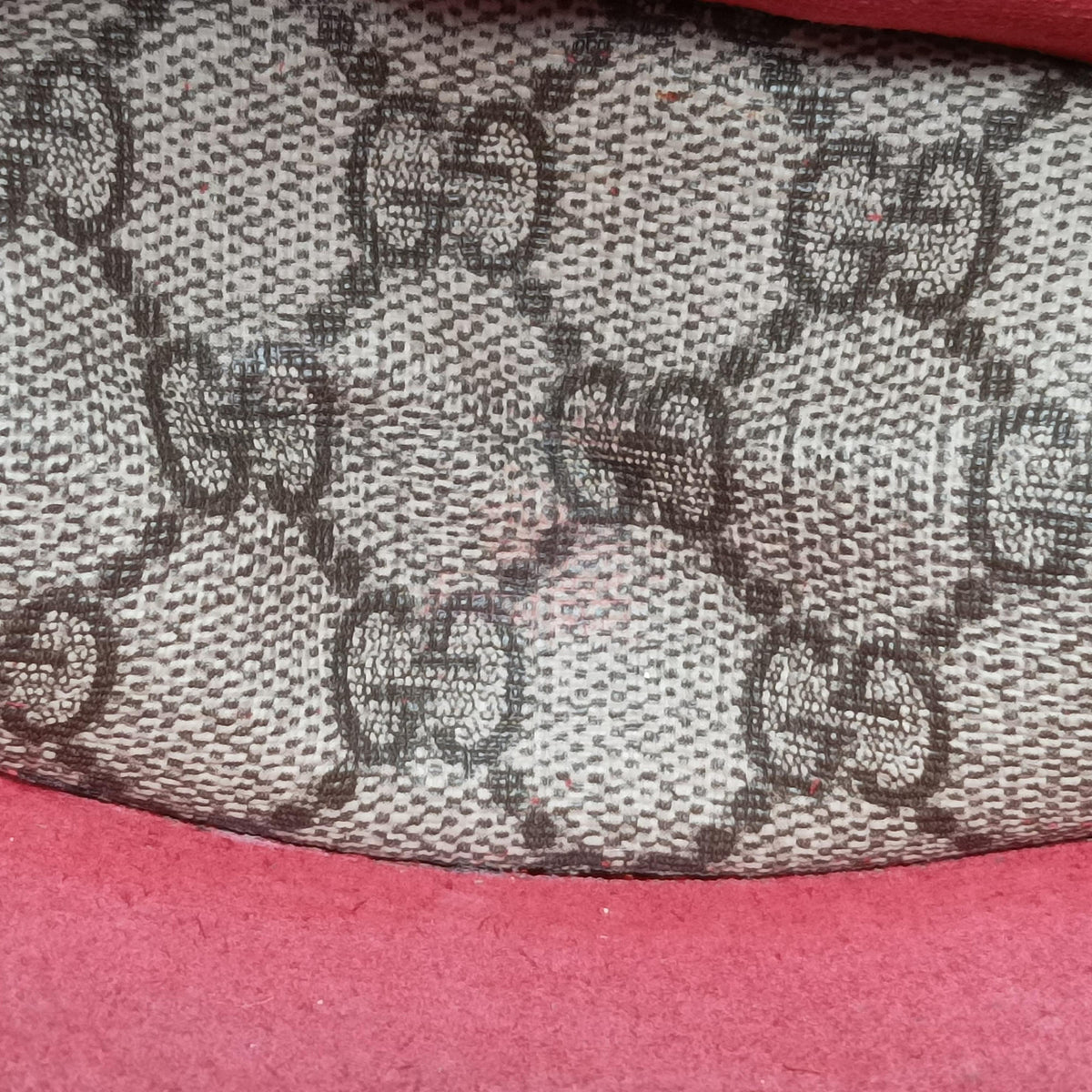 Pre-owned Gucci Dionysus beige×red PVC coated canvas × suede 421970 shoulderbag | stylenewstar