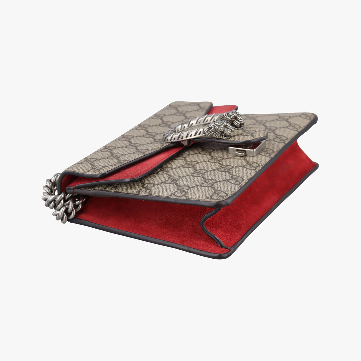 Secondhand Gucci Dionysus beige×red PVC coated canvas × suede 421970 shoulderbag | stylenewstar