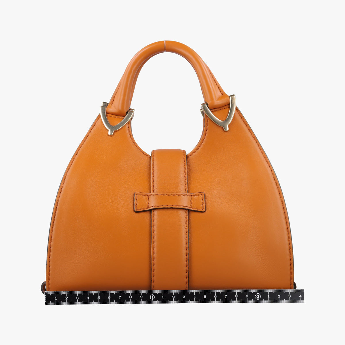 Pre-owned Gucci Stirrup Brown leather 277515 handbag | stylenewstar