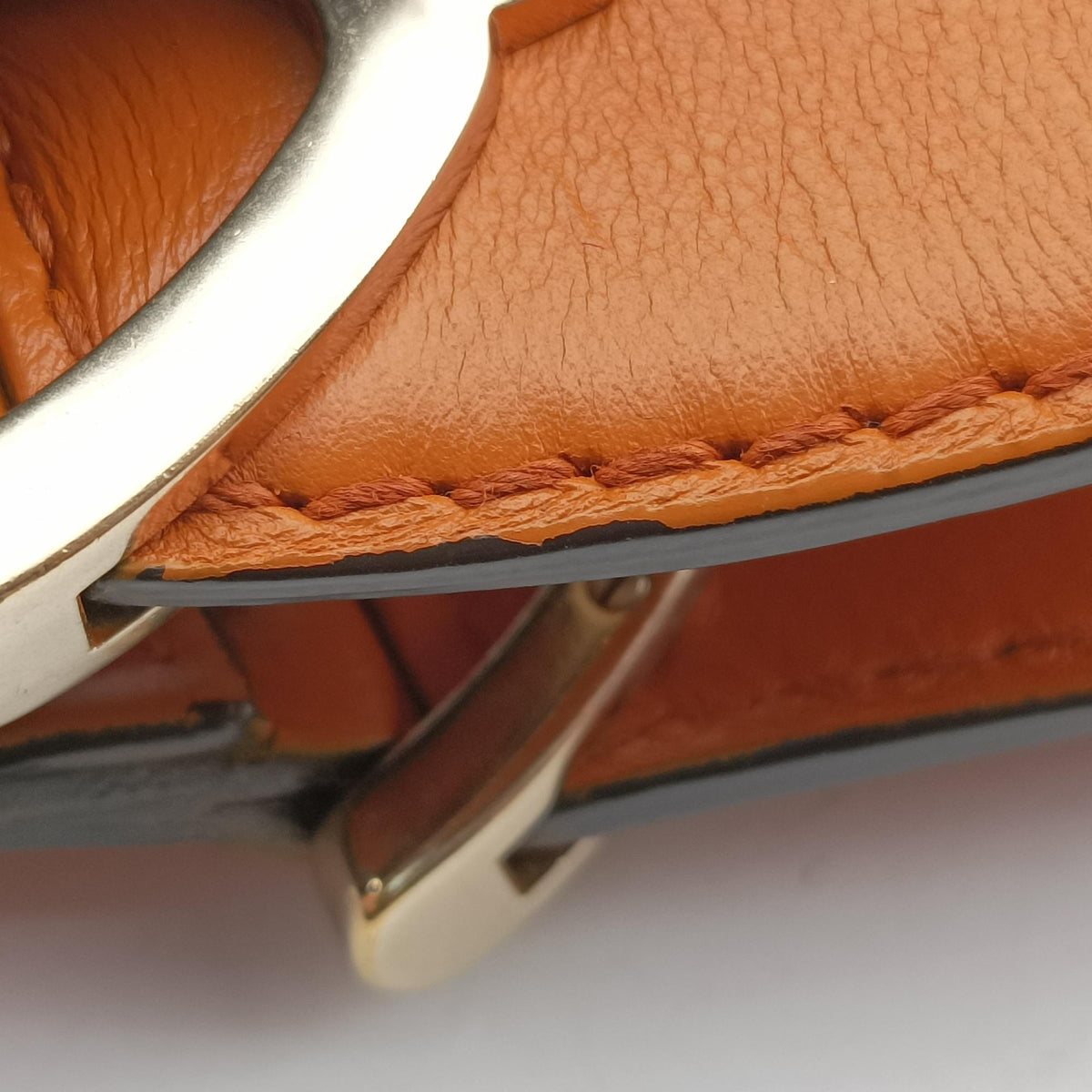 Pre-owned Gucci Stirrup Brown leather 277515 handbag | stylenewstar