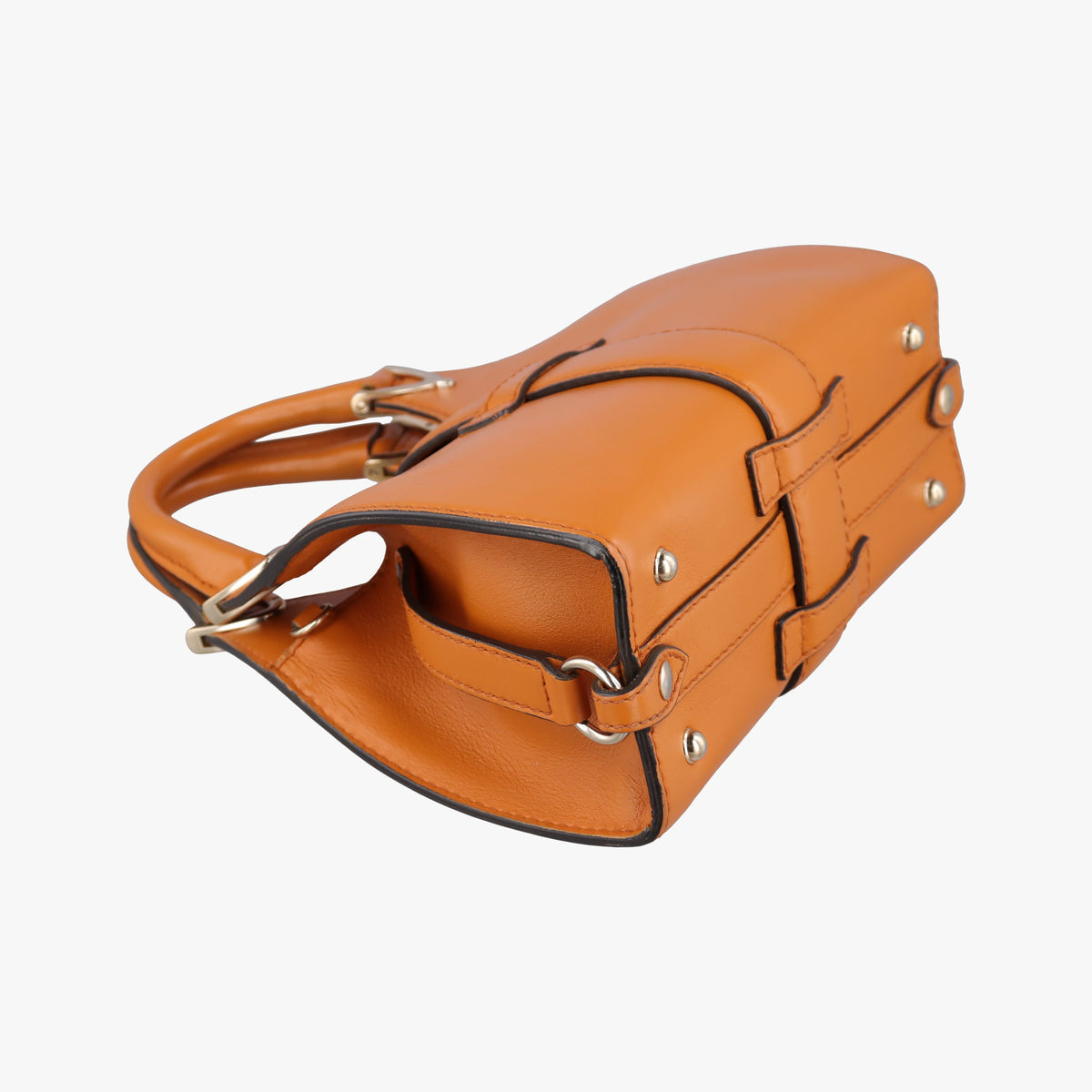 Pre-owned Gucci Stirrup Brown leather 277515 handbag | stylenewstar