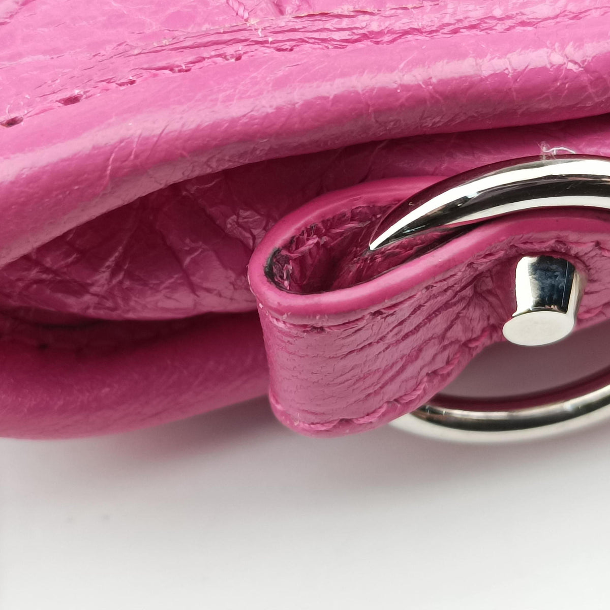 Pre-owned Balenciaga Classic City Nano Pink lambskin  shoulderbag | stylenewstar