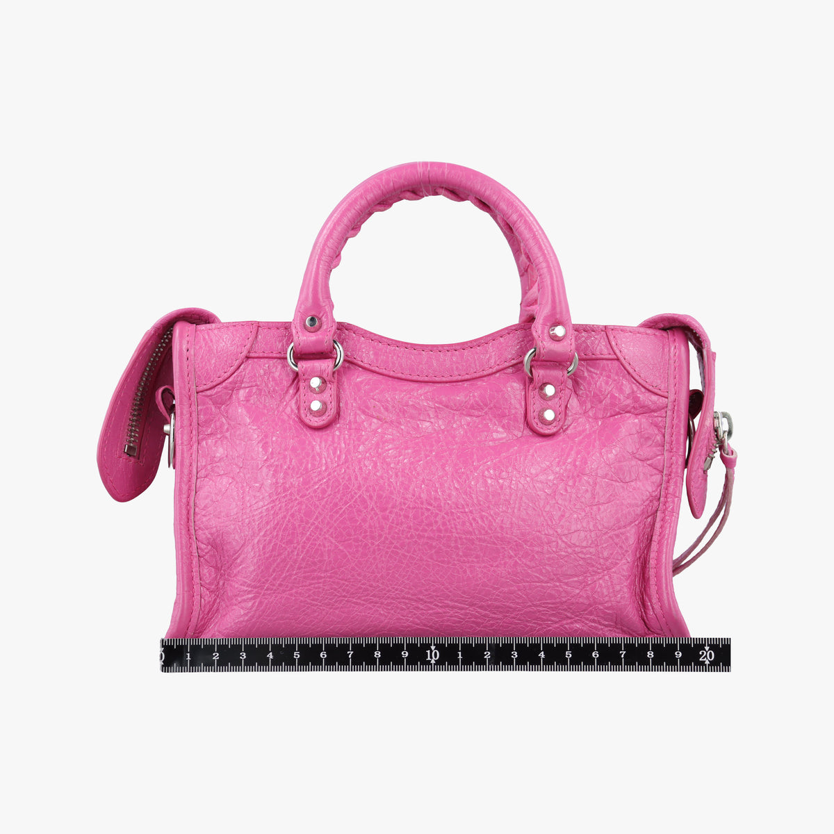 Pre-owned Balenciaga Classic City Nano Pink lambskin  shoulderbag | stylenewstar