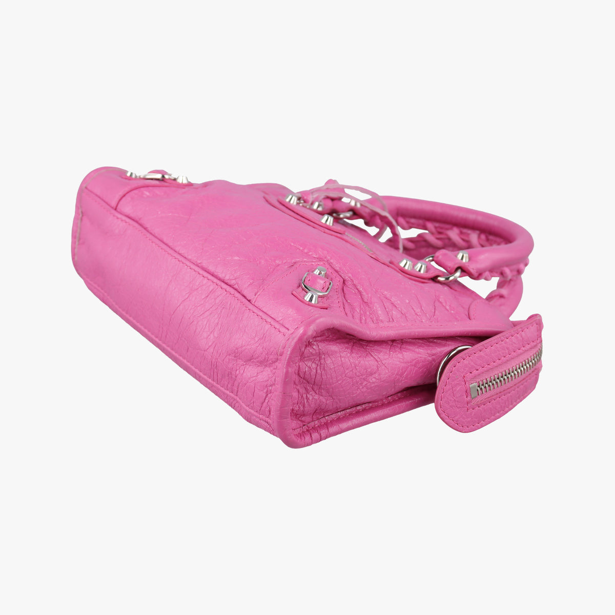 Pre-owned Balenciaga Classic City Nano Pink lambskin  shoulderbag | stylenewstar