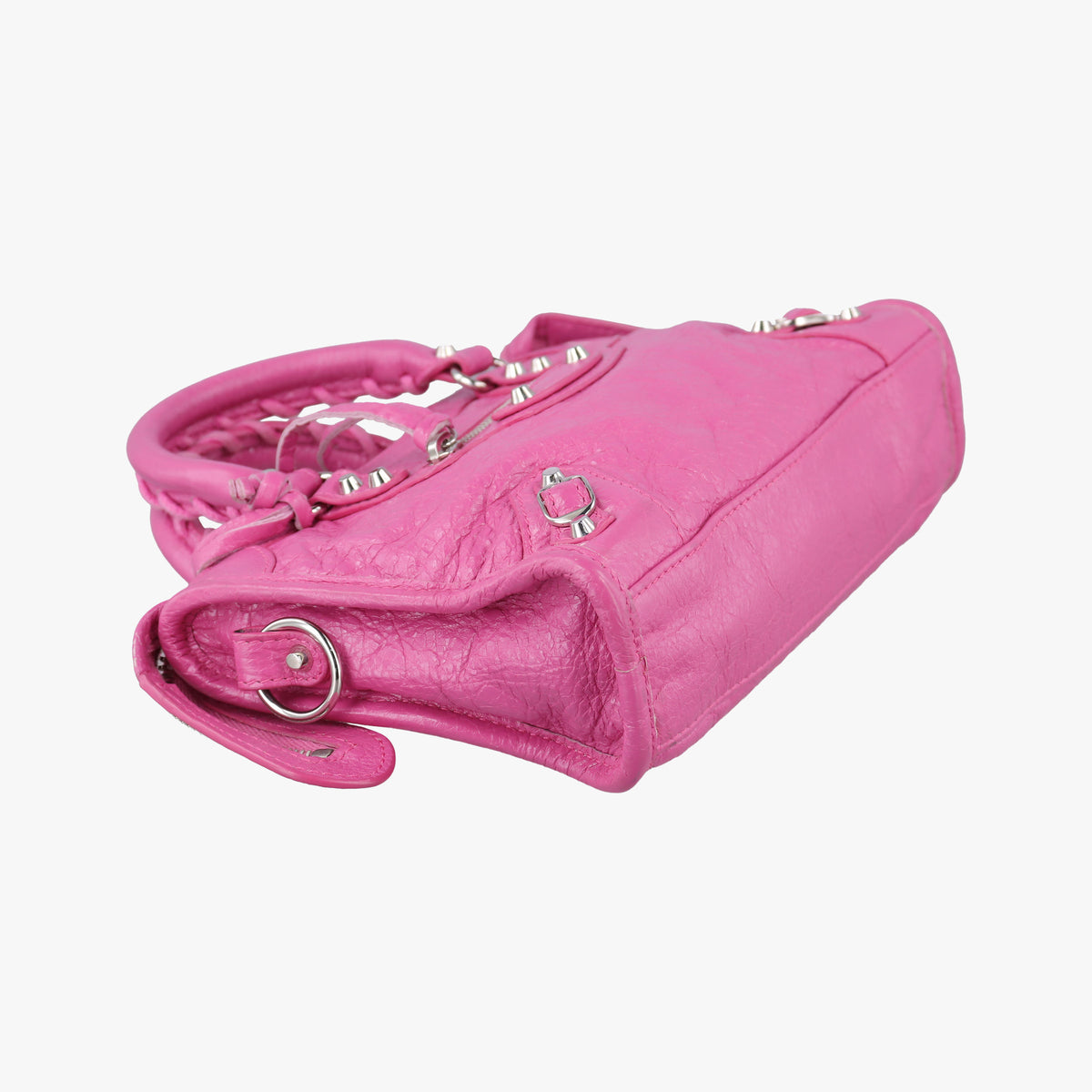 Pre-owned Balenciaga Classic City Nano Pink lambskin  shoulderbag | stylenewstar