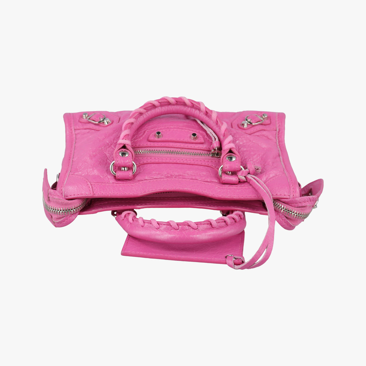 Pre-owned Balenciaga Classic City Nano Pink lambskin  shoulderbag | stylenewstar