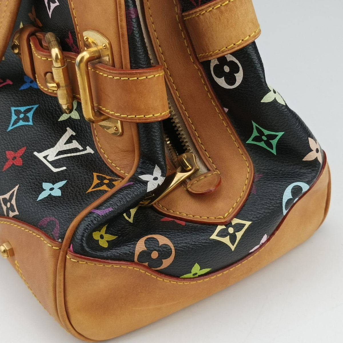 Secondhand Louis Vuitton Claudia Noir Monogram Multicolore M40194 handbag | stylenewstar