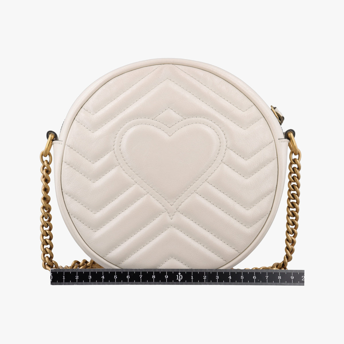 Secondhand Gucci GG Marmont White Leather 550154 shoulderbag | stylenewstar