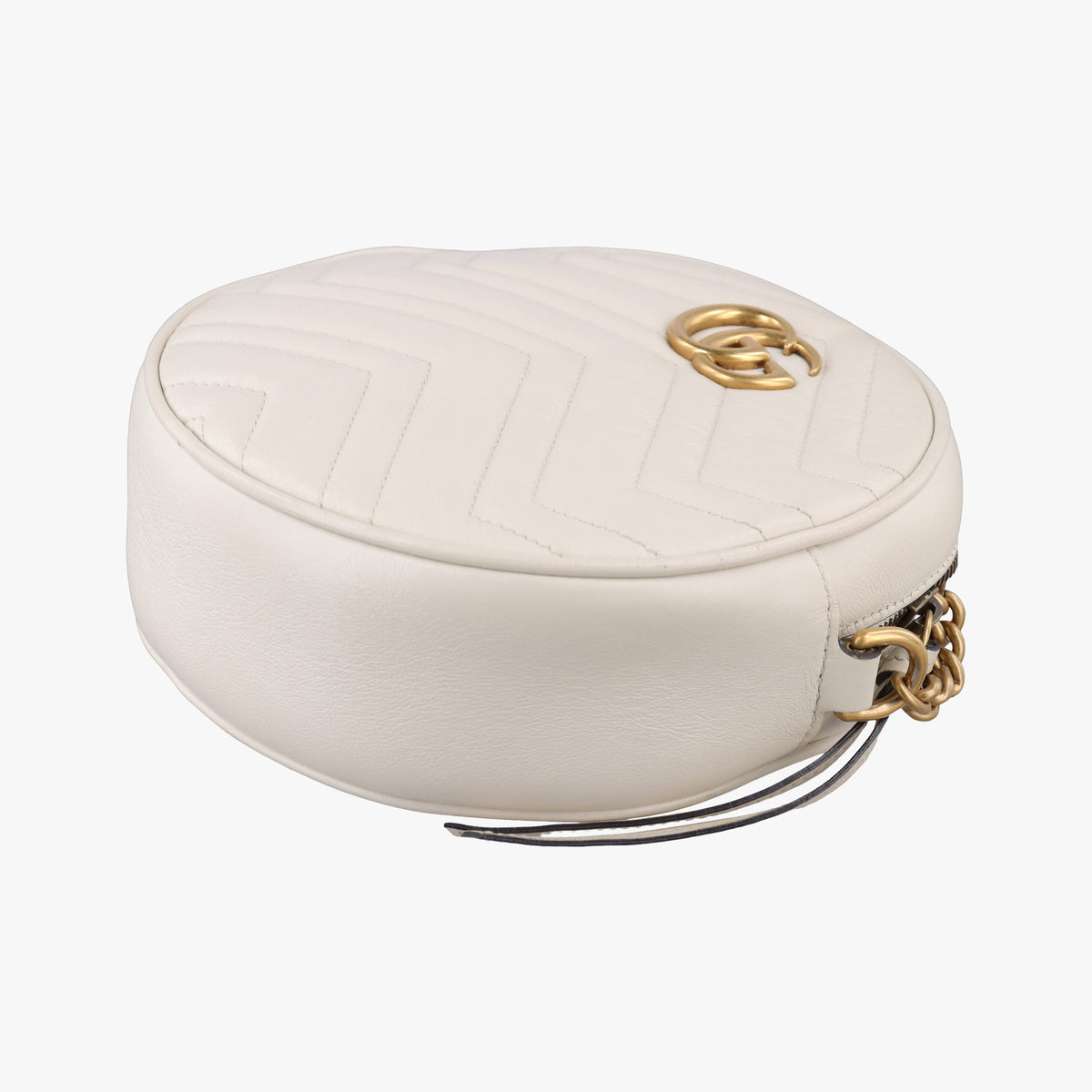 Secondhand Gucci GG Marmont White Leather 550154 shoulderbag | stylenewstar