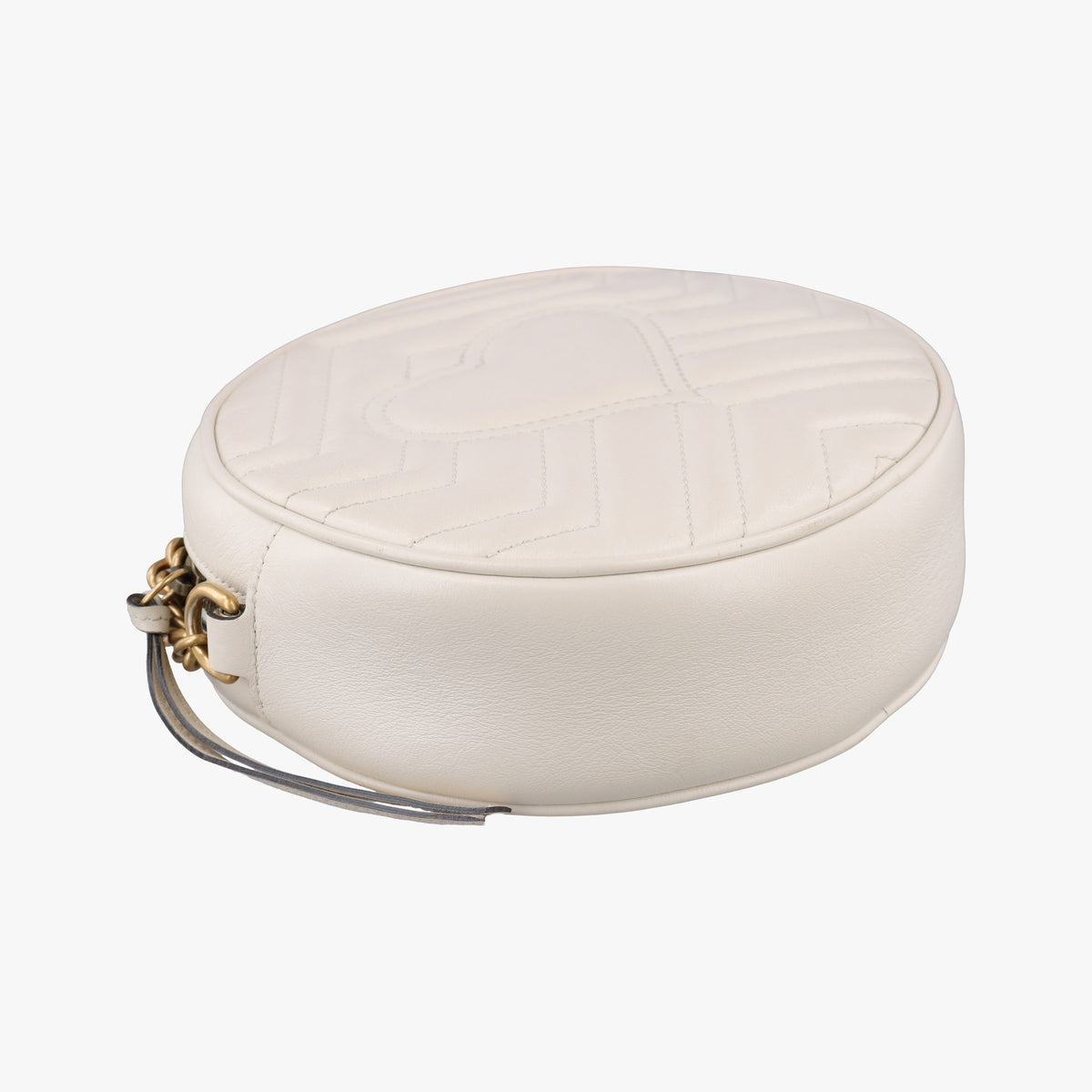 Secondhand Gucci GG Marmont White Leather 550154 shoulderbag | stylenewstar