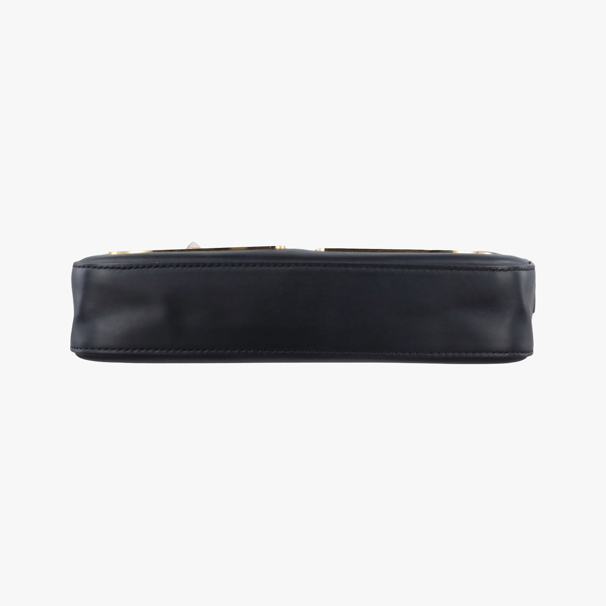 Pre-owned Fendi Monster Camera case Black Leather 7M0286 shoulderbag | stylenewstar