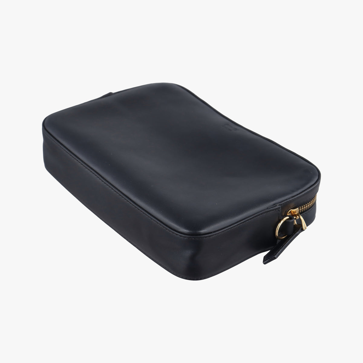Pre-owned Fendi Monster Camera case Black Leather 7M0286 shoulderbag | stylenewstar