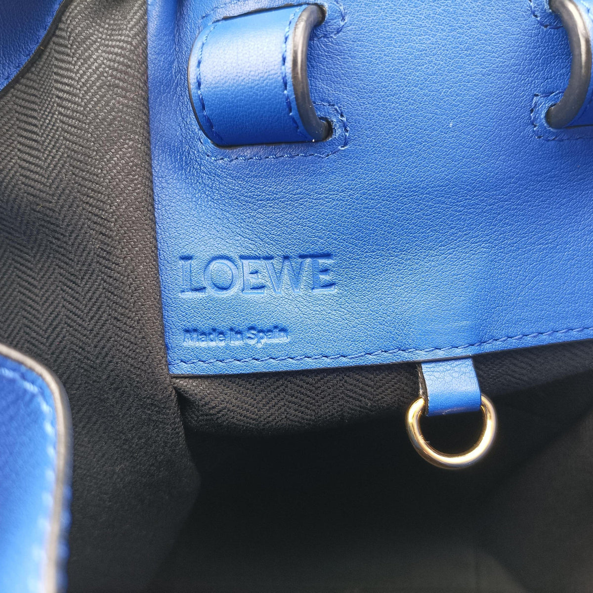 Pre-owned Loewe Hammock Black×blue Leather  shoulderbag | stylenewstar