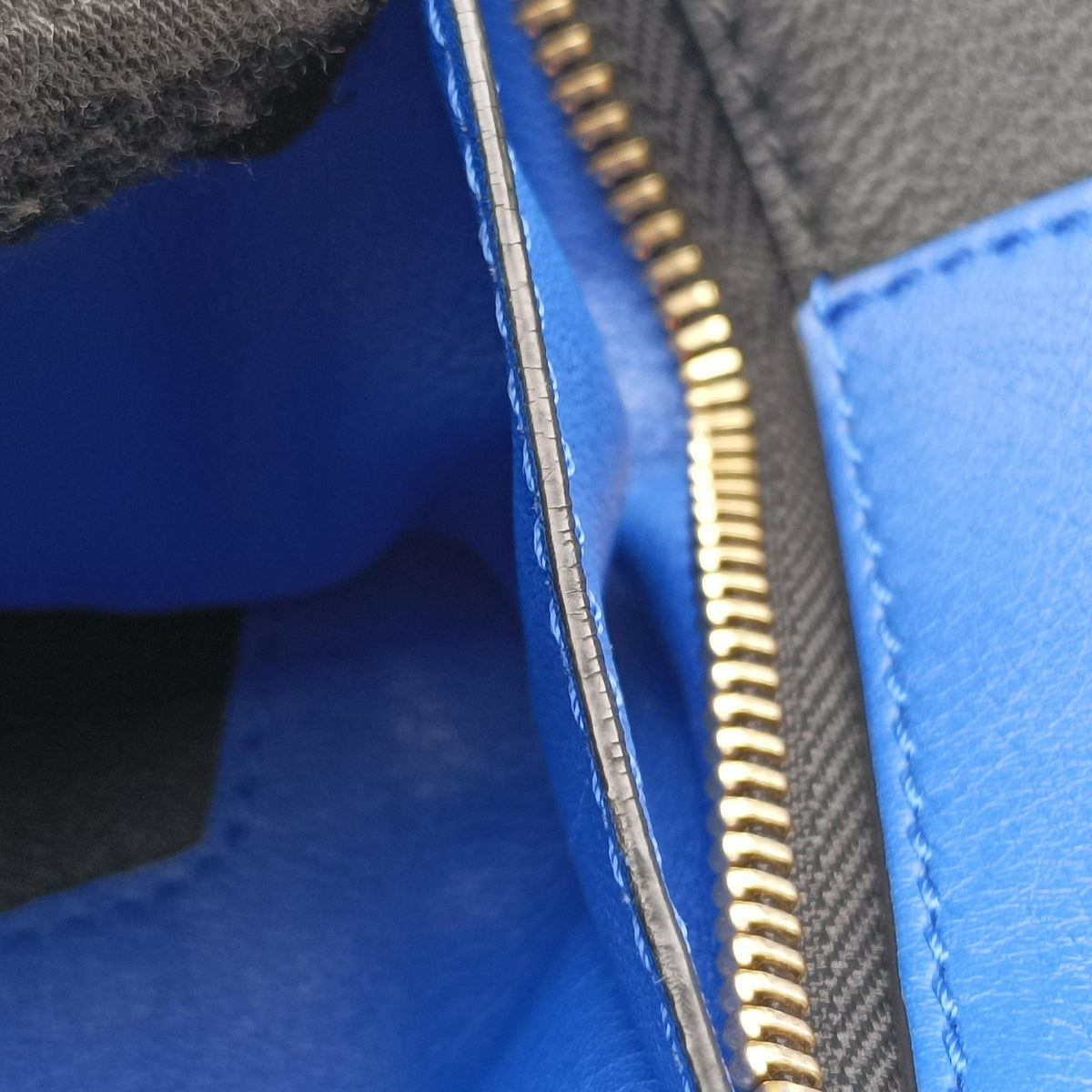 Pre-owned Loewe Hammock Black×blue Leather  shoulderbag | stylenewstar